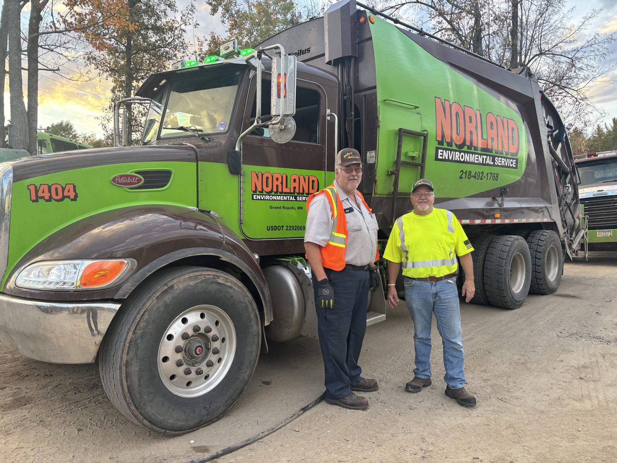 The Walter's team in front of their truck